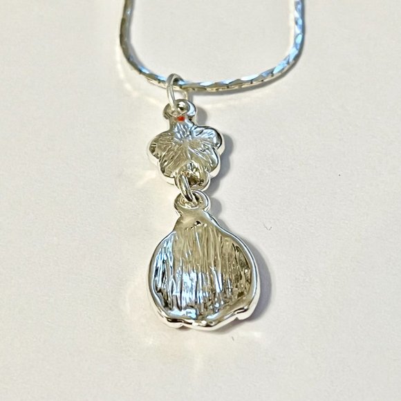 Silver Red Ladybug Pendant Necklace Crystal Plated 18" Chain Insect Enamel - Picture 7 of 12